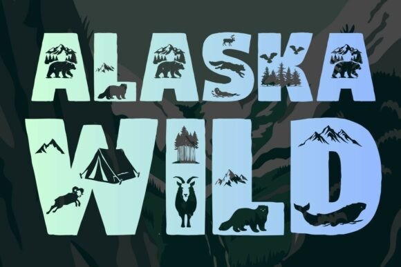 Alaska Wildlife Font for Web Design