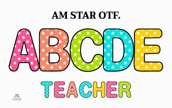 Am Star: A Bold, Playful Font for Digital Campaigns