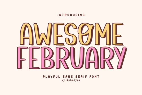 Awesome February Font for Editorial Design
