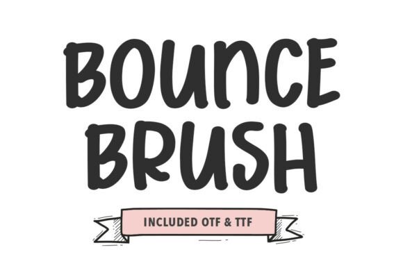 Bounce Brush: A Bold Display Font