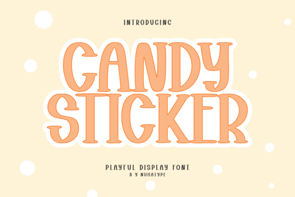 Candy Sticker Font for Creative Projects