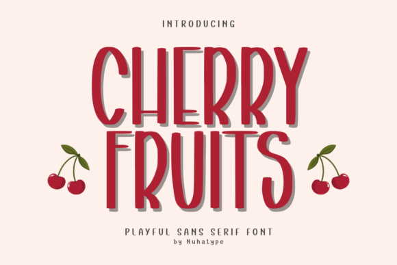 Cherry Fruits Font for Elegant Design