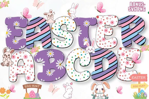 Easter Alphabet Pack: A Font for Spring Branding