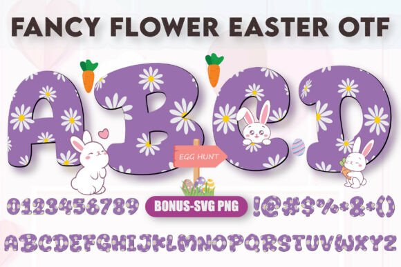 Fancy Flower Easter Font