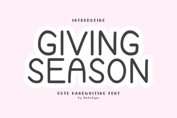 Giving Season Font: A Handwritten Touch