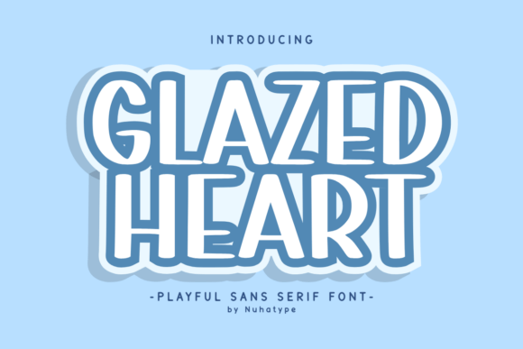 Glazed Heart Font: A Handcrafted Touch