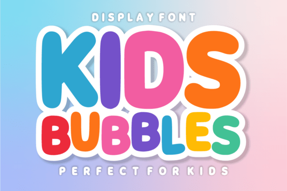 Kids Bubbles Font for Web Design