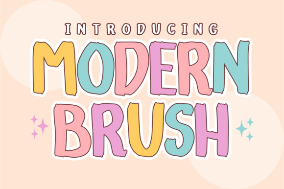 Modern Brush: A Bold Font for Business