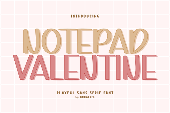 Notepad Valentine Font Review
