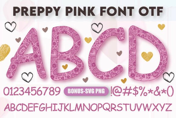 Preppy Pink Font – Sweet and Stylish