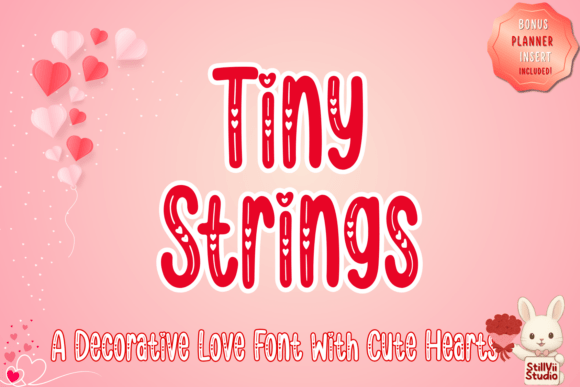 Tiny Strings: A Decorative Font with Heart